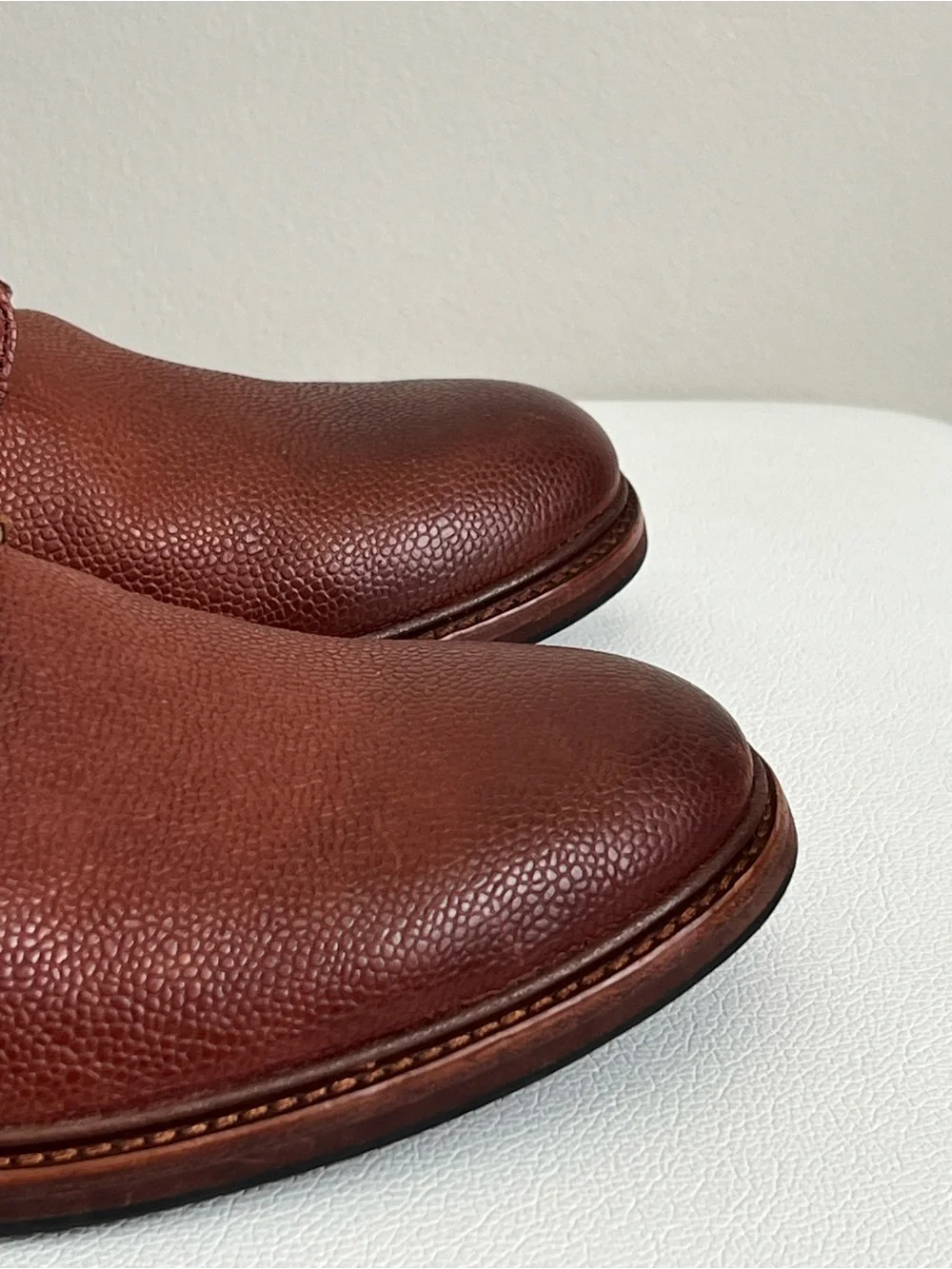 UGG Men's Chestnut Brown Lace-Up Leather Work Boots Size 11